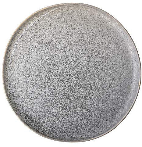 Bloomingville Kendra Teller aus Steingut in der Farbe Grau mit einem Durchmesser von 27,5cm, 82043440
