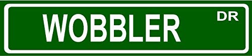 ANY AND ALL GRAPHICS WOBBLER 4x18 Standard Green Street Sign Style Novelty Aluminum Street Sign