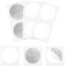 SANPOPO 100pcs NFC Tags NTAG215 NFC Stickers,White Programmable NFC tag Rewritable NFC （25mm）, 504 Bytes Memory for Android iPhone and All NFC Enabled Device