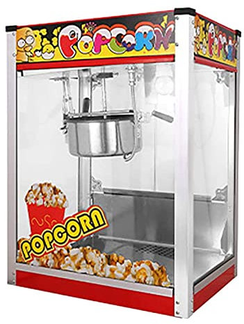 ksamwjf popcorn maker Commercial Style Popcorn Popper Machine - 1300W Electric Popcorn Maker, Large Capacity, Intelligent Constant Temperature