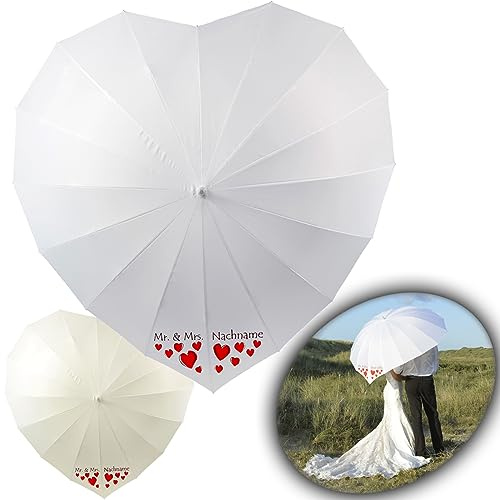 iX-brella Hochzeitsschirm Brautschirm Wedding Heart