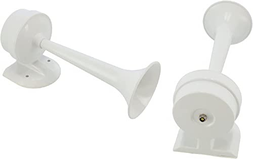 Signalhorn Hupe Boot akustisch 12 Volt 100dB Weiß Schiffsfahrt Warnsignal