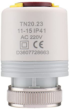 Wengart Thermischer Stellantrieb 230V, M30 x 1,5, NC (Stromlos Geschlossen), Stellmotor für Fußbodenheizung & Heizkreisverteiler, 3W Leistungsaufnahme, Hubanzeige, WG2220