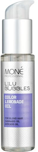 MONÉ PROFESSIONAL - Huile pour cheveux secs et abimés - Décolorés, blonds, platine, blanc - Nutrition, douceur, protection, brillance, contrôle des frisottis - 50 ml