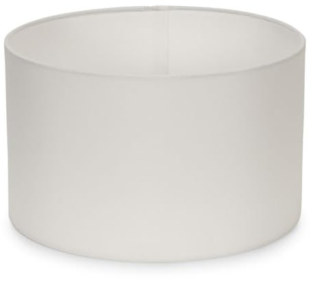MiniSun | Small Modern White Fabric Drum Light Shade | Lamp Shades, Home Décor & Improvement Essential | 250mm Shade Width