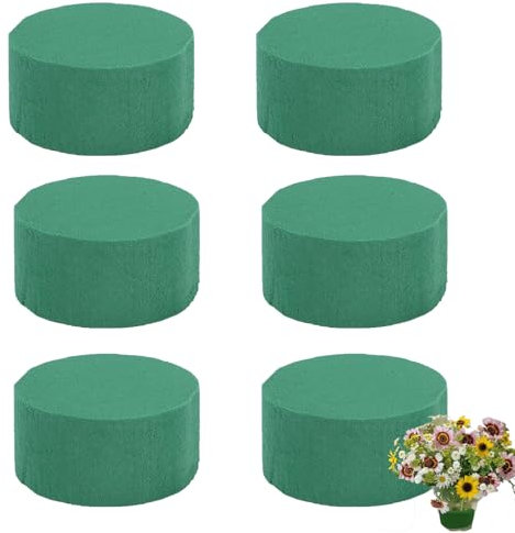 YREYBN 6Pcs Floral Foam 8cm for Artificial Flowers - Wedding Party Room Decor and Arranging Accessories, Dry Florist Craft