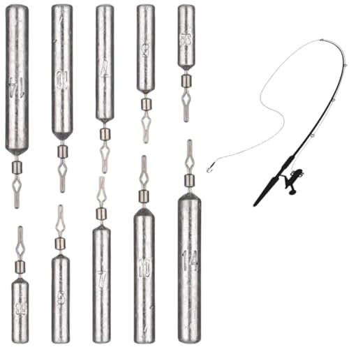 Jushion 28 Stück Drop Shot blei, Dropshot Blei 14g,10g,7g,5g,3.5g,Angelgewichte, Angeln Dropshot Angelblei, Silber Angelzubehör Set,Gewichte Drop Shot, Shot Blei Angelzubehör