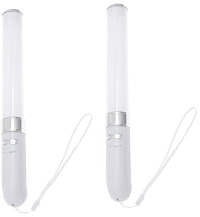 Vaguelly 2stücke Led Leuchtstäbe Wiederverwendbar Farben Leuchtende Cheer Sticks Für Konzerte Partys Festivals Multifunktional Als Foto Bühnenrequisiten Auffälliges Party-accessoire