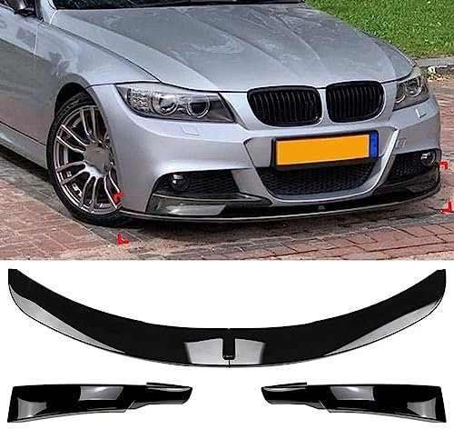 GaRcan Auto Frontstoßstange Spoiler für BMW 3 Series E90 E91 LCI M Sport 2009-2012, Frontspoiler Spoilerlippe Splitter Diffusor Lippe Stoßstangen Protector Zubehör