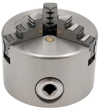 WindWilder Drehbankfutter 80-125mm 3 Backenfutter Drehfutter Drehmaschine Ersatzteile (Silber, 3-Backen, 80mm)