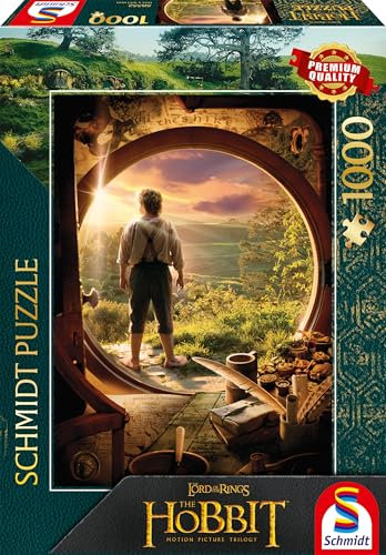 Schmidt Spiele 58552 Der Hobbit, Leaving Bag End, 1000 Teile Puzzle