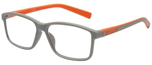 DOOViC Blaulichtfilter Brille ohne Sehstärke Grau Rechteckig Rahmen Vollrand Kunststoff Federscharnier Brille Computer Brille für Herren/Damen 0,0