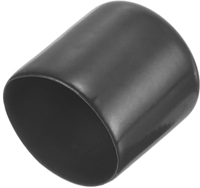 QUARKZMAN Pack of 4 Rubber Caps 34 mm (1 5/16 Inch) ID Vinyl Round End Cap Cover Screw Thread Protective Caps Dark Grey