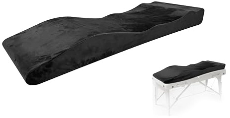 Abhpjuy Lit à cils Wave - Surmatelas - 180 x 60 cm - Mousse ondulée - Ergonomique - Pour chaise longue cosmétique, table de massage, spa et salon de beauté (matelas uniquement)