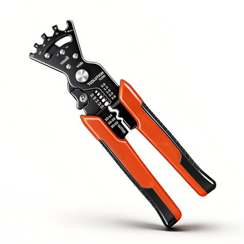 Multi-Function Wire Stripper Tool - Electrician Pliers with Wire Bending, Crimping, Cutting, Stripping & Wrench Functions - Heavy Duty Steel Wire Stripper and Crimper Bending Tool for Electrical Work | with Wire Bending, Crimping, Cutting, Stripping & Wrench Functions - Heavy Duty Steel Wire Stripper and Crimper Bending Tool