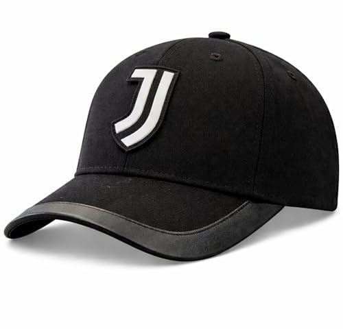 Cappello Juventus Ufficiale Modello Baseball Visiera Curva e Regolabile