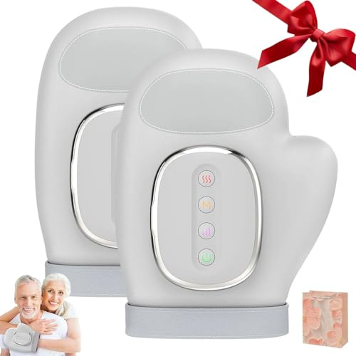 Masajeador De Manos Y Dedos Artritis, Inalámbrico Masajeador Manos Artrosis Portátil Con Temporizador Automático, 3 Modos 5 Niveles, Recargable Guantes Masaje Artrosis Para Hombres Y Mujeres (2pcs)