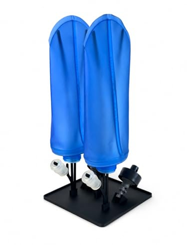Générique Support de Séchage Noir pour Flasque Souple Running & Trail – Égouttoir Compatible Salomon, Hydrapak, Decathlon – Séchoir Hygiénique pour Soft Flask 250ml & 500ml – Anti Odeur & Moisissure | Séchage optimal, démontable