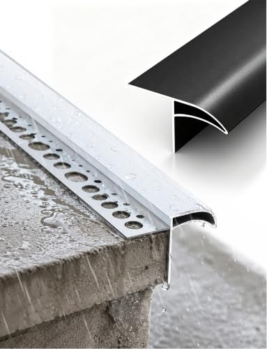 Borde De Goteo Aluminio Para Pared Exterior, Aleros, Desviador Lluvia