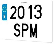 SPM Matricula de Coche policarbonato 100% HOMOLOGADA (Alta 4x4)