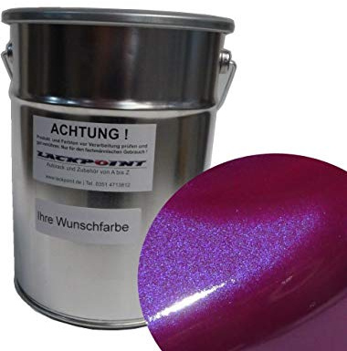 1 Liter Spritzfertigen Basislack Candy Violett Metallic Autolack Trendlack neu