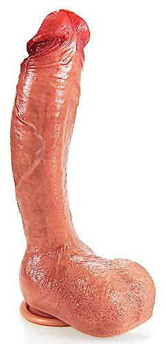 26cm Realistischer Silikon XXL Dildo, 100% Hautgefühl, mit Starkem Saugnapf für G-Punkt-Analspiel Sex, Sexspielzeug für Frauen und Paare