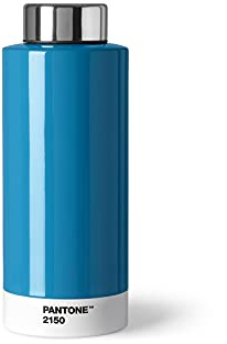PANTONE Trinkflasche, doppelwandiger rostfreier Edelstahl mit Thermo-Funktion, auslaufsicher, 500 ml, Blue 2150