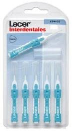 Cepillo interdental cónico y prensado de 0.8 mm LACER 6 uds