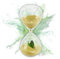 LIVONDO® Sablier en verre (100 % soufflé à la bouche) I avec cactus décoratif I 15 minutes Sablier | Horloge à sable | Hourglass I jeune et moderne