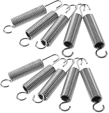 IWOWHERO 10Pcs Stainless Steel High Branch Shear Spring Coil for Garden Pruners Replacement Spring for Tree Loppers and Secateurs