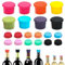 FIHODONE Lot de 20 Bouchons en Silicone Universels pour Bouteilles de Bière, Bouteilles de Vin Réutilisables, Bouchons en Forme de Couronne pour Bière, jus et Bouteilles en verre