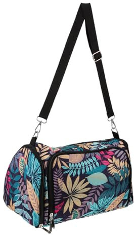 TOPPERFUN Nähetui Häkeltasche Oxford Gewebe Reißverschluss Strickzubehör Aufbewahrungstasche Damen Retro Selbstgemacht Strickset Organizer