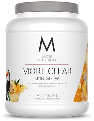 MORE Clear Skin Glow, Multifrucht, 600 g, Clear Whey mit Kollagen