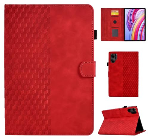 CASAFUNY Fodral för Xiaomi Redmi Pad Pro 12,1 tum 2024 Magnetiskt Skyddshölje Fodral Surfplatta Ultratunn med stativfunktion för Xiaomi Redmi Pad Pro 2024, Röd
