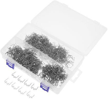 HEALSOPTHY 1000pièces Kit De Soudure Plastique Pour Réparation De Bumpers De Voiture Et Accessoires Quotidiens Tiges De Soudure Fer Pour Agrafeuse Chaude