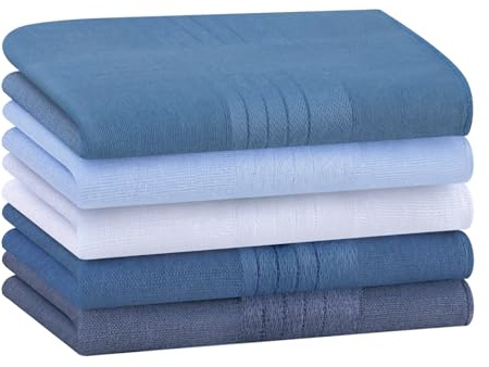 HOULIFE Mouchoirs en coton pour hommes couleur unie doux Mouchoir pour mariés fête de mariage bal de promo