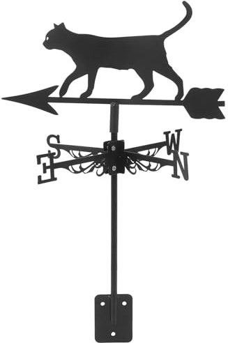 INOOMP Outdoor Wetterfahne Katzen Windrichtungsanzeiger Für Garten Langlebig Und Dekorativ Verschönerung Terrasse