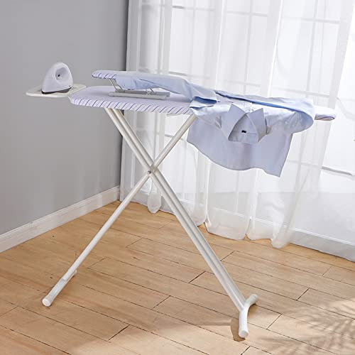 ZJPOJPH Planche à Repasser de Voyage, Table pour Repasser Les vêtements, Planche à Repasser de Table avec Manchon Fixe, Pieds pliants de Table, Planche à Repasser Pliante avec Housse en Coton