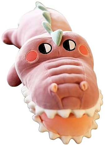 KONTONTY Party Krokodilpuppe stopfen Kinderspielzeug lustige ausgestopfte Tiere lebensechte Kuscheltiere Lustiges ausgestopftes Tier für zu Hause Plüsch rot