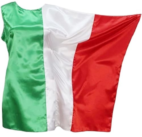 Hrippy Italy Flag Costume Wearable Italy Flag Flag Printed Costume Outfits Patriotic Costume for Celebration Party