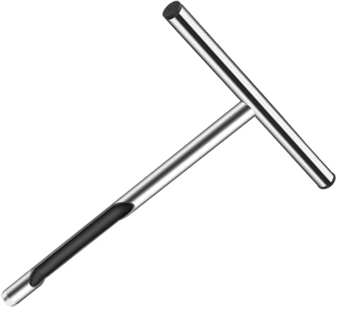 BESTonZON Campionatore di terreno in acciaio inossidabile con manico a T strumento resistente per analisi del substrato e prato facile da pulire