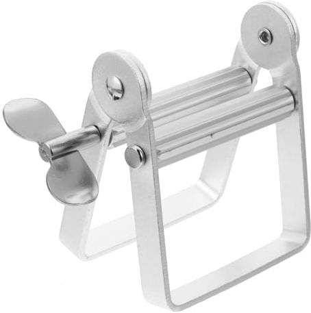 Beatifufu Aluminium Tubenausdrücker Zahnpasta Quetscher Squeeze Tool für Zuhause Kosmetik Lotion Entnahme Einfach und Langlebig Silber