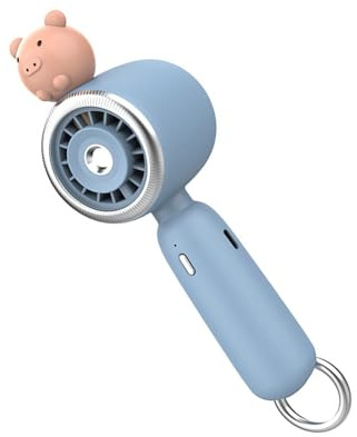 KASFDBMO Ventilador de mano de 3 velocidades, recargable, con rociador de agua, pulverizador de 3 velocidades, ventilador recargable para camping