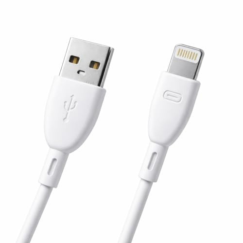 Cavo USB-A a Lightning 100 cm, Ricarica 2.4A e Trasferimento Dati per iPhone e Dispositivi Apple con Porta Lightning