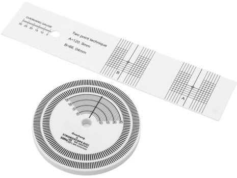 TIKATARER Alfombrilla de Disco Estroboscópico para Tocadiscos HiFi, Disco de PVC para Pruebas, de Calibración de RPM con Ajuste de 33 1/3 45 RPM, Ideal para Calibración del ángulo de la Cabeza