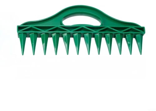 Vibsky Perforatrice ergonomica per semina per terreno da giardino, strumento leggero per distanziare il terreno con design esagonale per piantare rapidamente