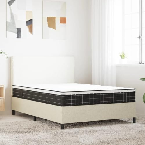 QUAHEAS Bonnell madrass fjäderkärna medium 100 x 200 cm med ventilerande överdrag, bekvämt sovunderlag, hållbar rullmadrass med stoppning och fjäderkärna för ergonomiskt sovrum