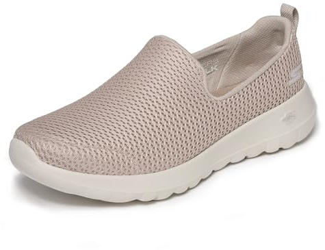 Skechers Women's Go Walk Joy-Evaluate Trainers, Taupe Textile/Trim, 5 UK
