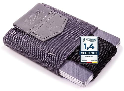 MakakaOnTheRun Kartenetui Herren mit Münzfach & Zugband: Kartenhalter, Kreditkartenetui, Slim Wallet Herren Geldbörsen, Ausweis- & Kartenhüllen, Wallets for Men Card Holder, Geldbörse Herren klein