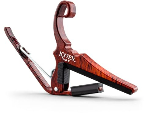 Kyser Quick-Change Capotasto per chitarra classica/flamenco, Palissandro, KGCRW